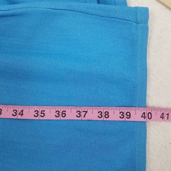 NEW Textile by Elizabeth and James XXL Sleeveless Knit Midi Dress Blue - Picture 8 of 8